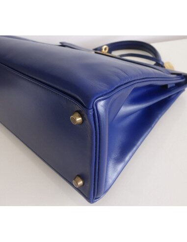 Sac Hermes Kelly bleu roi