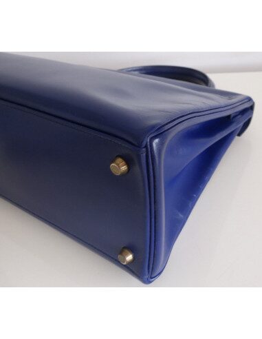Sac Hermes Kelly bleu roi