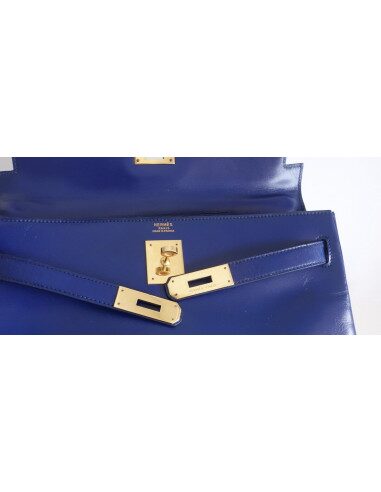Sac Hermes Kelly bleu roi
