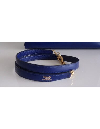 Sac Hermes Kelly bleu roi