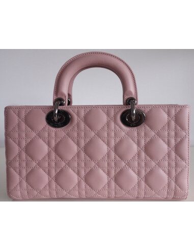 Sac Lady D-Joy cuir vieux rose
