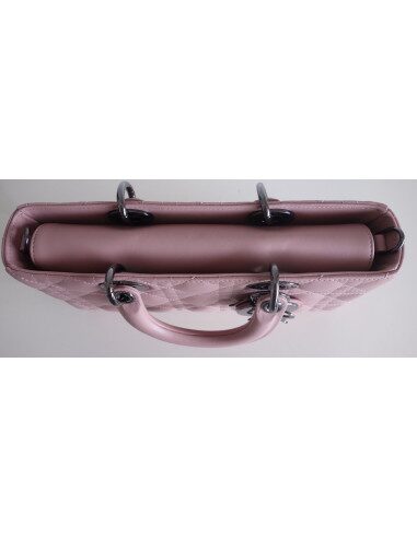 Sac Lady D-Joy cuir vieux rose