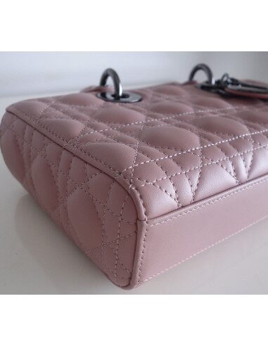 Sac Lady D-Joy cuir vieux rose