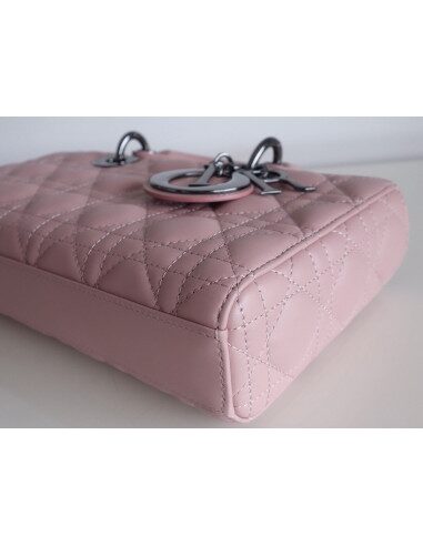 Sac Lady D-Joy cuir vieux rose