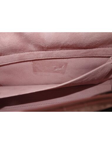 Sac Lady D-Joy cuir vieux rose