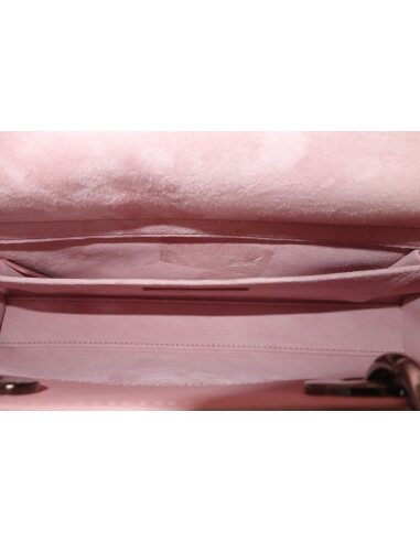 Sac Lady D-Joy cuir vieux rose