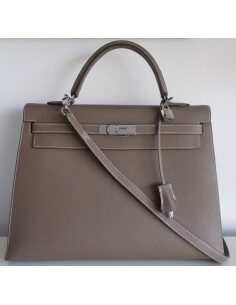 Sac Hermes Kelly 35 étoupe