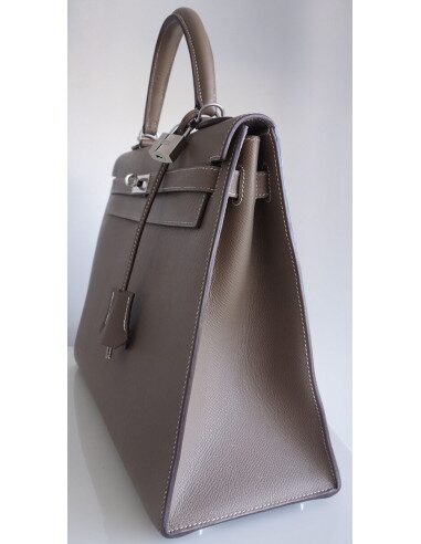 Sac Hermes Kelly 35 étoupe