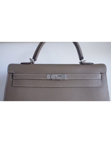 Sac Hermes Kelly 35 étoupe