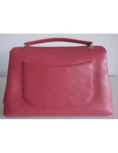 Sac Chanel à rabat rose