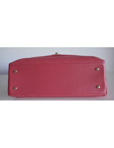 Sac Chanel à rabat rose