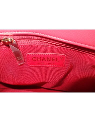 Sac Chanel à rabat rose