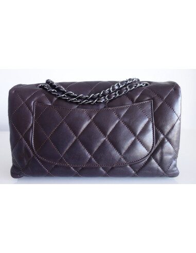 Sac Chanel Classique cuir chocolat