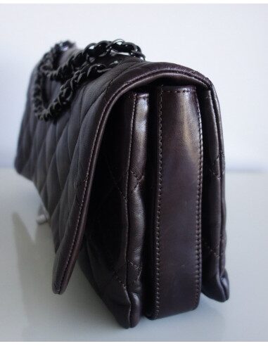 Sac Chanel Classique cuir chocolat