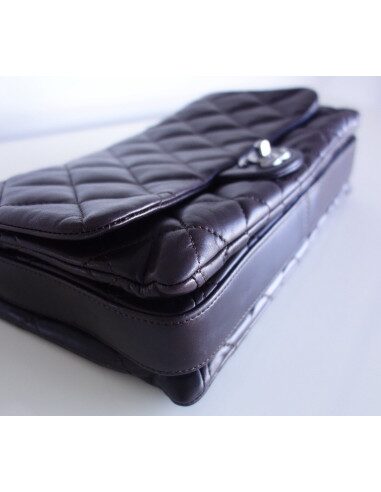 Sac Chanel Classique cuir chocolat