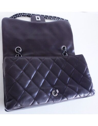 Sac Chanel Classique cuir chocolat