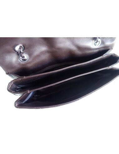 Sac Chanel Classique cuir chocolat