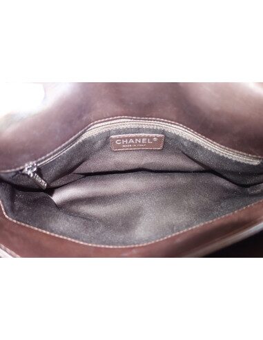 Sac Chanel Classique cuir chocolat