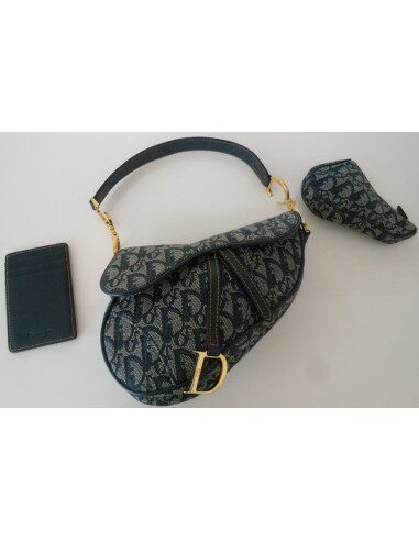 SAC DIOR SADDLE + PORTE-MONNAIE + PORTE-CARTE