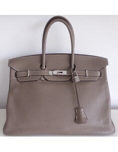 Sac Hermes Birkin étoupe 35