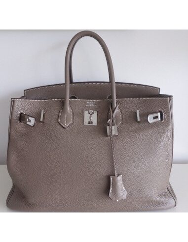 Sac Hermes Birkin étoupe 35