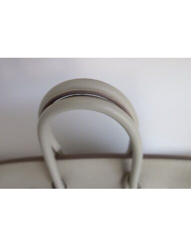 Sac Hermes Birkin 35 gris perle