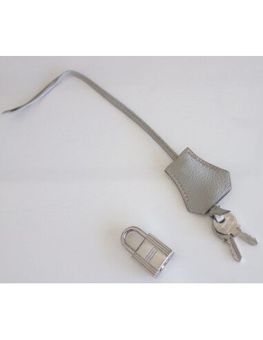 Sac Hermes Birkin 35 gris perle