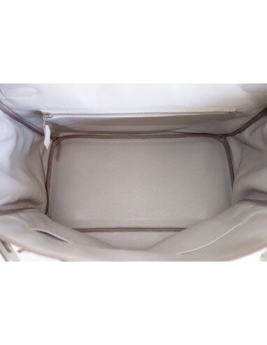 Sac Hermes Birkin 35 gris perle