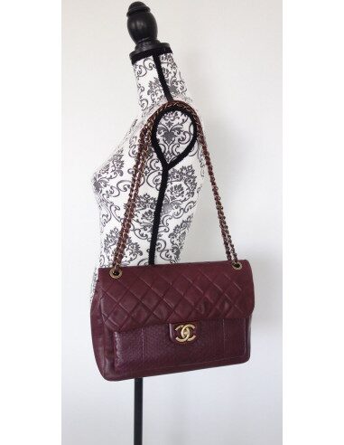Sac Chanel cuir/python
