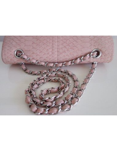 Sac Chanel Classique python rose