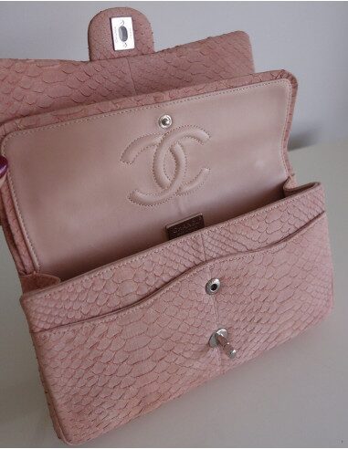 Sac Chanel Classique python rose