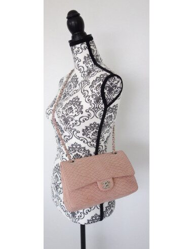 Sac Chanel Classique python rose