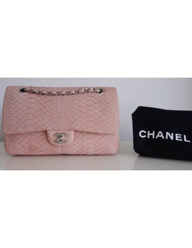 Sac Chanel Classique python rose