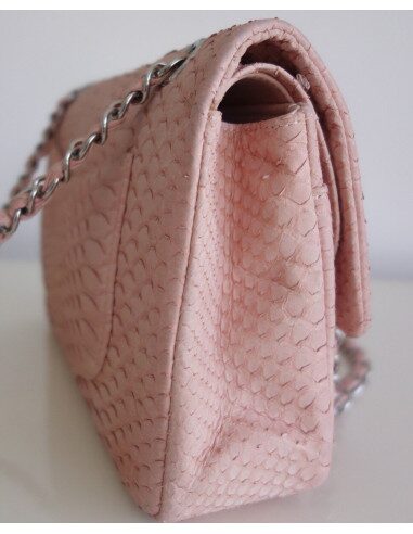 Sac Chanel Classique python rose