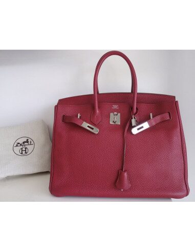 Sac Hermes Birkin 35 framboise