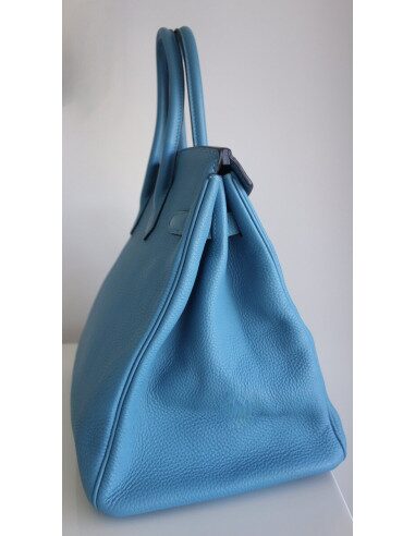 Sac Hermes Birkin 35 bleu
