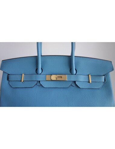 Sac Hermes Birkin 35 bleu