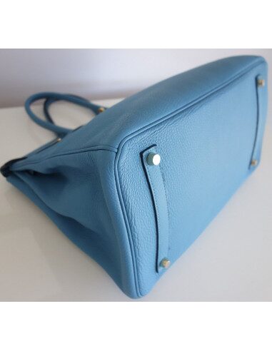 Sac Hermes Birkin 35 bleu