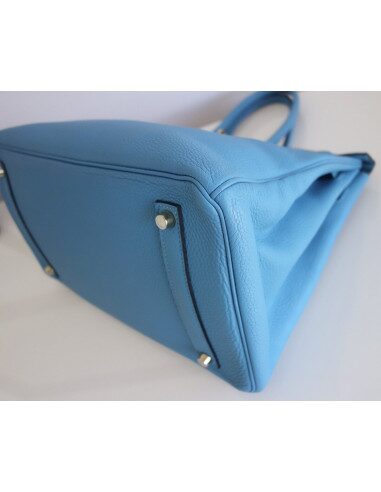 Sac Hermes Birkin 35 bleu