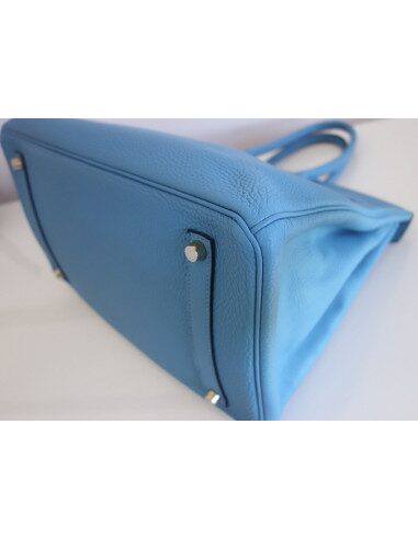 Sac Hermes Birkin 35 bleu