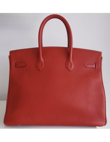 Sac Hermes Birkin 35 rouge