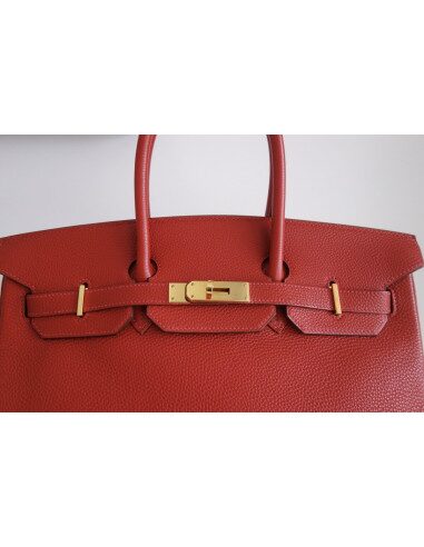 Sac Hermes Birkin 35 rouge