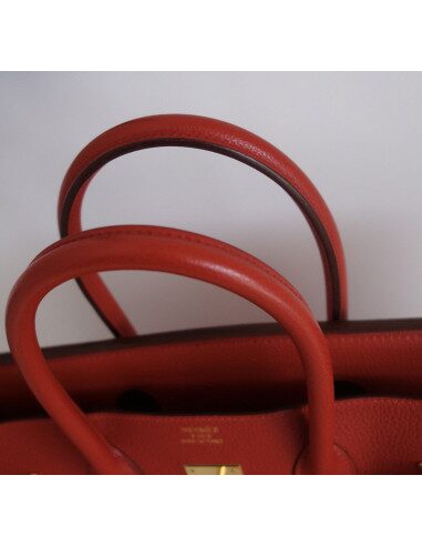 Sac Hermes Birkin 35 rouge