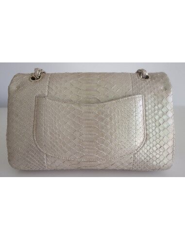 Sac Chanel Classique python beige