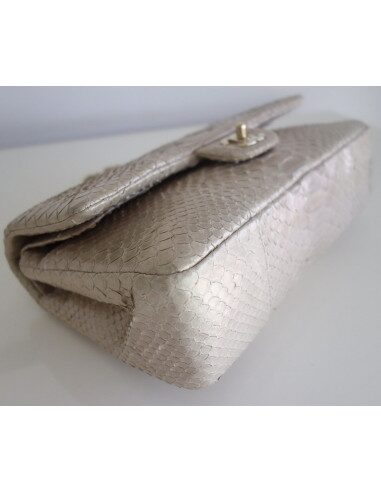 Sac Chanel Classique python beige