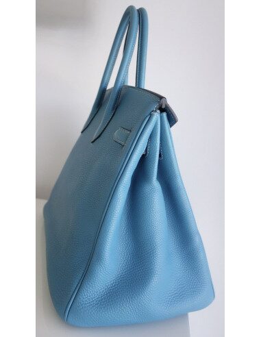Sac Hermes Birkin 35 bleu