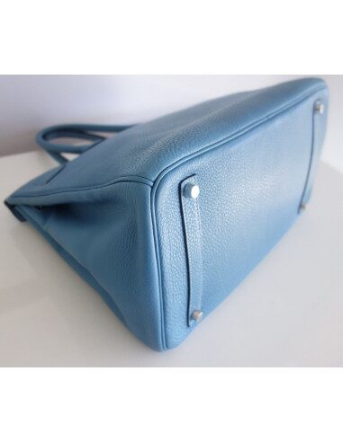 Sac Hermes Birkin 35 bleu