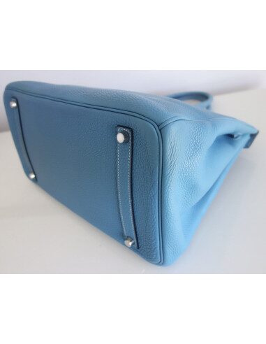 Sac Hermes Birkin 35 bleu