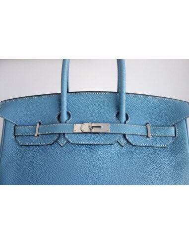 Sac Hermes Birkin 35 bleu