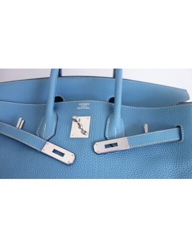 Sac Hermes Birkin 35 bleu